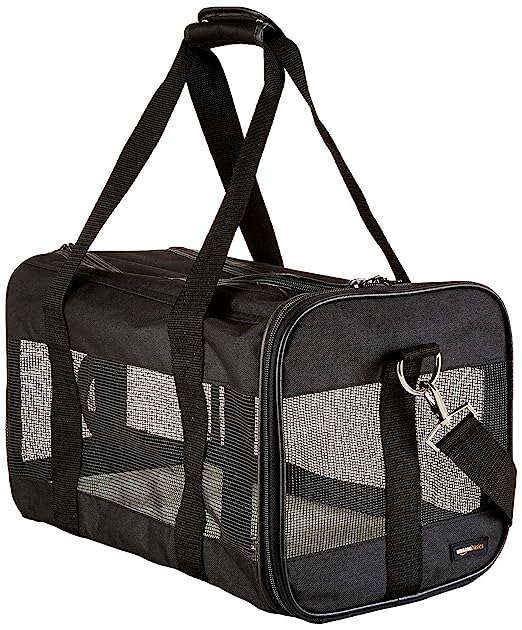 Small Soft-Sided Mesh Pet Airline Travel Carrier Bag